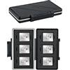 JJC Custodia XQD a 6 scomparti, impermeabile, antiurto, custodia per schede XQD per Nikon Z6 Z7 D4 D850 D5 D500 D4S Panasonic Lumix DC-S1R DC-S1