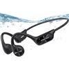 BNARQP Cuffie Nuoto, Cuffie Conduzione Ossea, Cuffie Impermeabili IPX8, Auricolari Sportive Aperte, Wireless Bluetooth 5.4 MP3 Dual Mode Costruito in 32 GB Memoria, per Nuoto, Corsa e Ciclismo