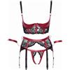 Cottelli Bondage - Set di bretelle Shelf - Nero