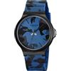 TONSHEN Unisex Orologio Uomini e Donne da Analogico Quarzo 50M Impermeabile Orologi da Polso 12 Colore Plastica Cassa e Gomma Cinturino (Blu Camo)