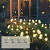 SCNNC Lampade Solari Lucciole da Esterno, 8 LEDs Luci Solari da Giardino IP65 Impermeabile 2 Modalità Bianco Caldo, per Balcone Cortile, 4 Pezzi