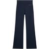 Freddy Pantaloni donna slim fit a zampa in felpa garzata