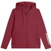 Freddy Felpa donna chiusura zip e cappuccio con inserti floreali