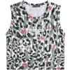 Freddy Canotta donna corta slim fit fantasia maculata