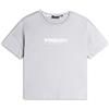 Freddy T-shirt donna comfort fit corta con stampa e spacchi