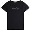 Freddy T-shirt donna girocollo con scritta decorata da strass