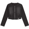 Freddy Giacca corta con zip da donna in jersey effetto denim