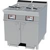 LOTUS Friggitrice professionale gas 2 vasche 21+21 litri - Touchscreen GPL