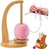 WEQEER Avvolgitore per lana, supporto magnetico rotante per gomitoli di lana, legno per lavorare a maglia e uncinetto, supporto per filato, supporto per rotolo di filato, accessorio per maglieria (B)