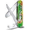 Victorinox, My First Victorinox, Coltellino Svizzero, Originale, Multiuso, Campeggio, 9 Funzioni, Lama, grande with rounded tip, Apriscatole