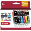 inktastic 551 550XL 551XL IP 7250 MX 925 MX 725 Compatibile per Canon PGI-550 CLI-551 XL Cartucce d'inchiostro per Pixma IP7250 MX925 MX725 MX920 IX6850 MG5450 MG5550 (PGBK Nero Ciano Magenta Giallo, 6-Pack)