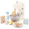 New Classic Toys Woet® Impastatrice Giocattolo in Legno con Ciotola, Bianca | Impastatrice giocattolo, ciotola, frutta da tagliare, cibo giocattolo, accessori da cucina, gioco di imitazione, da 3 anni