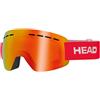 HEAD SOLAR FMR Red L | Maschere da Sci | Unisex | Plastica | Mascherina | Nero | Adrialenti