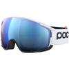 POC Zonula Clarity Comp+ Hydrogen White/Uranium Black/Spektris Blue + 2 Spare lens | Maschere da Sci | Unisex | Plastica | Mascherina | Nero, Bianco | Adrialenti