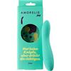 AMORELIE Joy - Dildo classico Spark per principianti | Impermeabile in silicone e ABS | Turchese