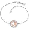 Engelsrufer ERB-WORLD-BICOR-ZI - Bracciale da donna in argento 925 con zirconi, 15mm, Argento sterling, Zirconia cubica