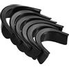 PATIKIL Biliardo Buco Rivestimenti, 6pz Pool Tavolo Tasca Rivestimenti Gomma Pool Tavolo Buco Rivestimenti Sostituzione per Pool Tavolo Biliardo, Nero