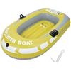 BOROCO Gommone Gonfiabile,PVC Giallo Hovercraft 1 Posti,Barca da Pesca,109 x 87 x 66 cm Gonfiabile Kayak per Adulti,Bambini,Movimento sull'Acqua