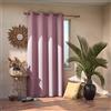 AmeliaHome - Tenda Blackout 140 x 245 cm, colore: rosa, 1 pezzo, con occhielli, decorazione per finestre