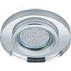 Trio Leuchten Trio, Illuminazione da Incasso, Pirin 1xGU10, max.10,0 W Cristallo, Transparente chiaro, Finitura: Metallo, Cromo Ø:9,0cm, A:7,0cm IP20,Senza illuminante