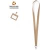 Lanyard Nerthus in cartone riciclato 2x50cm con moschettone metallico Personalizzate o neutre