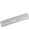 Portatarga auto Drilled in plastica nera 52,5x13 stampa UV Personalizzate o neutre