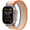 Apple Watch Ultra 2 - Trail Loop Beige, Arancione - Dimensione del cinturino: M/L