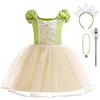 Lito Angels Vestito Costume da Principessa Tiana e Il Ranocchio con Accessori per Bambina Taglia 2-3 Anni, Verde