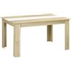 HOMCOM Tavolo da Pranzo per 6 Persone max con Piedini Antiscivolo, Tavolo Moderno in Truciolato, 140x89.5x75 cm, Bianco e color Rovere