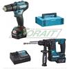 Makita CLX235SMJ con HR166DS Tassellatore SDS-PLUS 12 V. 4,0Ah.+Trapano avvitatore HP333ZJ