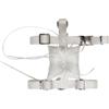 Croci Pettorina ad H per cani con porta fedi da cerimonia Croci Ceremony - Bianco - Taglia L: 50-78 cm - 1° ORDINE? scegli lo sconto BZR5 / BZR20 + 200 punti fedeltà