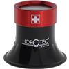 KD89 Horotec 00.025 - Lente d'ingrandimento per orologiaio, con anello a vite, in alluminio, colore: rosso, leggero e robusto, finitura perfetta, Nero , N°3.5 - Grossissement x3.75, Sport
