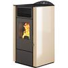 EVA CALOR - Stufa a Pellet Lory Potenza Termica 9 kW Colore Avorio