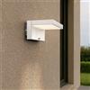 Applique LED Solare Minimal Bianca con Sensore di Movimento Bianco Naturale 4.000K