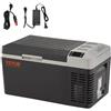 VEVOR Frigo Portatile per Auto, 20 L Frigorifero Compressore Congelatore Portatile Elettrico 12/24V CC 100-240V CA Frigorifero per Campeggio 0,6kW.h Da -20°C a 10°C Regolabile per Auto Camion Barca