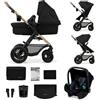 Kinderkraft Passeggino 3 in 1 MOOV 2 Air Pure Black