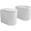 CERAMICA FLAMINIA Sanitari filo muro Flaminia Astra Plus Latte vaso goclean, bidet e coprivaso slim rallentato