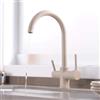 langjiao Rubinetto Cucina 3 Vie per Sistemi Osmosi a Avena, Doppia Uscita a Osmosi Rubinetti per Lavelli da Cucina Inversa Rotazione 360, Miscelatore Lavello per Acqua Potabile
