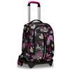 Seven S.p.a. Seven Trolley Scuola Sganciabile Jack 3 Ruote, Fucsia, KIDDIE CRUSH, Triplo Uso, Zaino con Carrello Sganciabile, Tasca Porta Borraccia, Zaini e Trolley, Scuola, Bambine e Ragazze