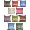 RAJRANG Federe per Cuscino in Seta Banarasi Elefante Set di 10, 40x40 cm Per Regalo Cuscini Etnici Indiani Soggiorno Federa Multicolore Motivo Ricamato a Mano per Decorazione Decorativa Del Divano