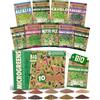 ZenGreens® - Semi di germogli bio set nutri-mix - 10 varietà - facile coltivazione in vaso o vassoio per semi - mix di microgreens - set da 10