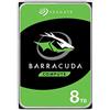 Seagate BarraCuda, 8 TB, Hard Disk Interno, SATA da 6 GBit/s, 3,5, 5400 RPM, Cache da 256 MB per PC Desktop, Pacchetto di Facile Apertura (ST8000DMZ04), Amazon Exclsusivo