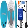 SereneLife Stand up Paddle Board Gonfiabile - Pagaia SUP Antiscivolo, Pompa, Cordino di Sicurezza e Accessori Giovani