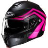 Hjc Casco Moto Modulare Hjc C91N NEPOS MC8SF Nero Opaco Rosa