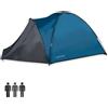 DUNLOP Tenda da Campeggio 3 Persone Cupola Spiaggia Escursioni 210x220x130cm Dunlop