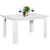Shally Dogan Tavolo Allungabile Cucina Sala Pranzo da 90 a 120cm Bianco Frassinato Estensibile