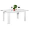 Shally Dogan Tavolo Allungabile Cucina Sala Pranzo 110 a 150cm Bianco Frassinato Estensibile
