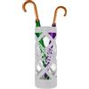 BAKAJI Portaombrelli Bianco per Ingresso Design Floreale Porta Ombrelli 19.5x19.5x49cm