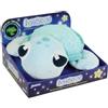 Jemini 040757 MA - Carapace, peluche con tartaruga luminosa naturale, funziona senza batteria +/-25 cm, blu