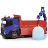 Dickie Toys 203744014 Lkw City Toy 23 cm, meccanismo di attrito, 3 modelli disponibili: betoniera, spazzatura, camion di riciclaggio, con parti mobili, adatto a partire dai 3 anni, multicolore